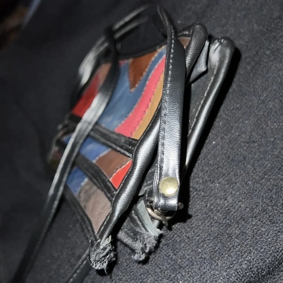 Vintage Patchwork Leather Crossbody Bag - Picture 12 of 13